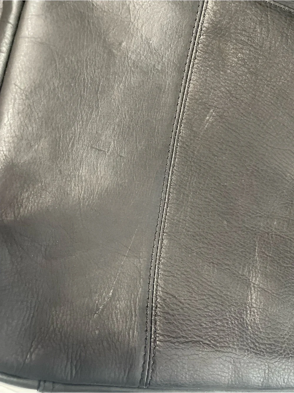 Samsonite Black Genuine Leather Laptop Briefcase Attache Messenger Bag